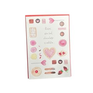 20 Full-size identical Valentine's Day Cards with Sweet Treats Design